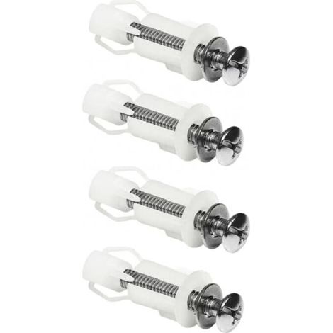 Set of 4 Universal Expansion Screws for Toilet Seats, Toilet Seat Fixings and Connection Accessories (1/5)