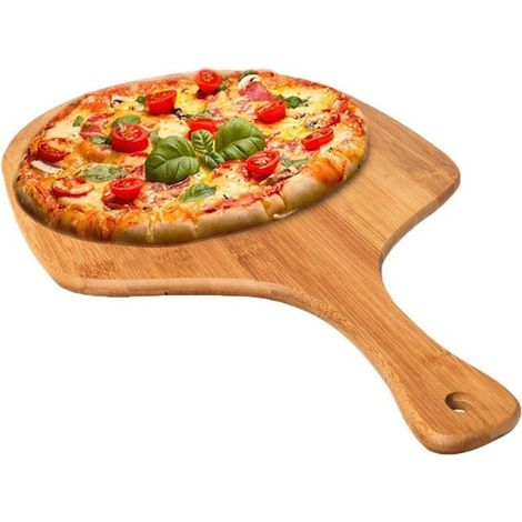Pelle à pizza en bois, manche long, marron, ustensile de cuisson pour pizza, pain et pâtisserie, cuisine professionnelle (1/3)