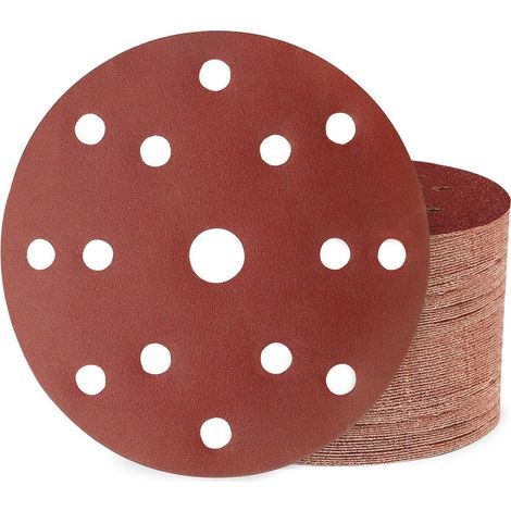 Schleifscheiben 150mm Klett 15 Loch 240 K&xF6rnung 50 St&xFCck (1/5)