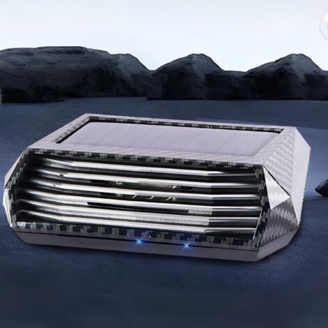 Solar Car Air Purifier with USB Charging and Ozone Odor Removal (1/4)