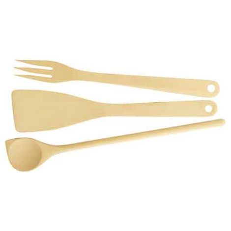SET CUCCHIAIO - PALETTA - FORCHETTONE 'WOODY' 30 cm - 30 cm - 32cm - 3 pezzi - TESCOMA (1/3)