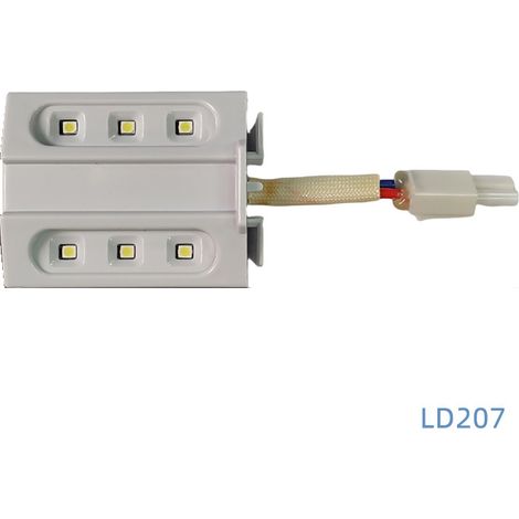 Refrigerator LED Bulb Square Lighting 6-Lamp 220V Universal Model Soi Refrigerator Lighting Accessories (1/4)