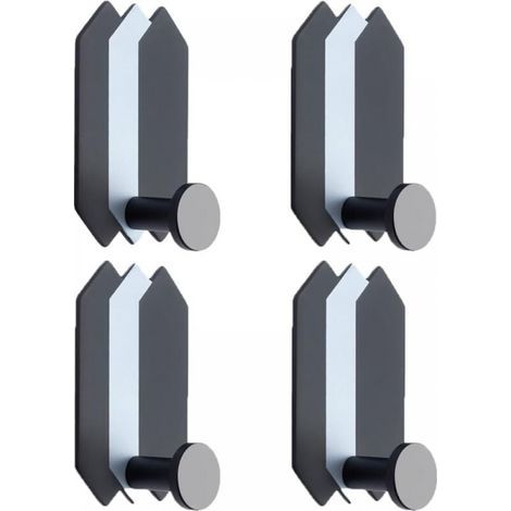 (4 Pieces)Adhesive Wall Hook, Bathroom Towel Holder, Kitchen Towel Hanger, Adhesive Bathroom Towel Holder Hook (1/5)