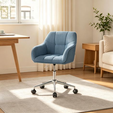Chaise pivotante moderne avec dossier, fauteuil de bureau confortable, siège de travail élégant, fauteuil design (1 pièce uniquement) (1/5)