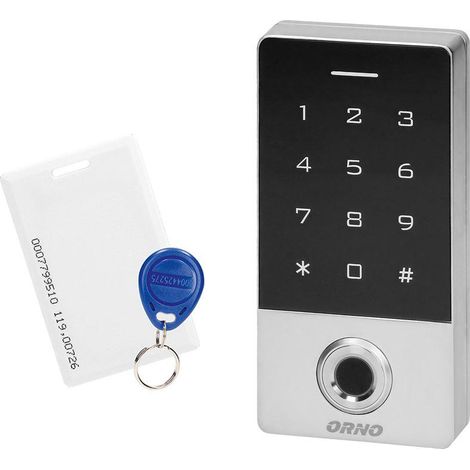ORNO OR-ZS-822 Impermeabile Serratura Intelligente per Impronte Digitali Compatibile con le Carte di Accesso (1/4)