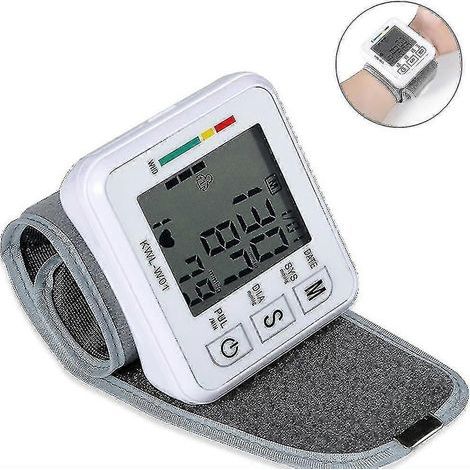 Automatisches Blutdruckmessgerät für das Handgelenk, Manschette mit großem, hintergrundbeleuchtetem LCD-Bildschirm – BP Mon, Manschette zur Erkennung von Herzrhythmusstörungen (1/5)