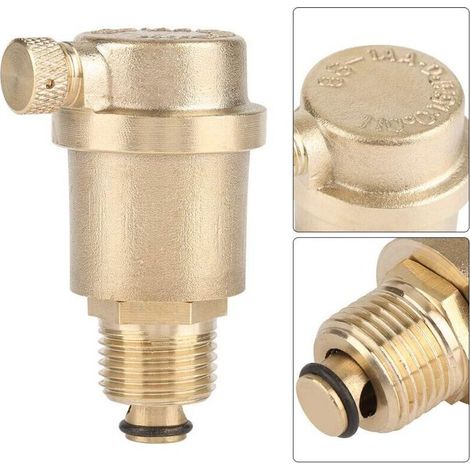 Bardusch-Vanne d'évent automatique en laiton DN15 G1/2 pour décompression de chauffe-eau solaire (1/4)