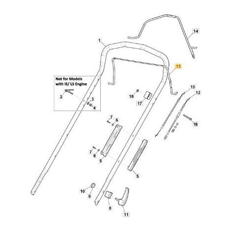 KIT DE FRENO PALANCA NEGRO CTF x PRO MP150/55 ORIGINAL STIGA - 181003437/0