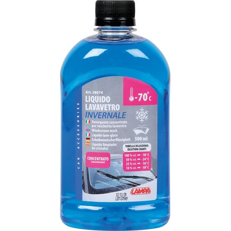 Liquido lavavetro invernale, concentrato (-70°C) - 500 ml
