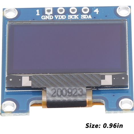 petit module d'affichage OLED de communication IIC blanc de 0,96 pouce (1/5)