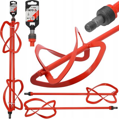 Outil de mélange, fouet 140 x 600 mm M27 pour batteur double