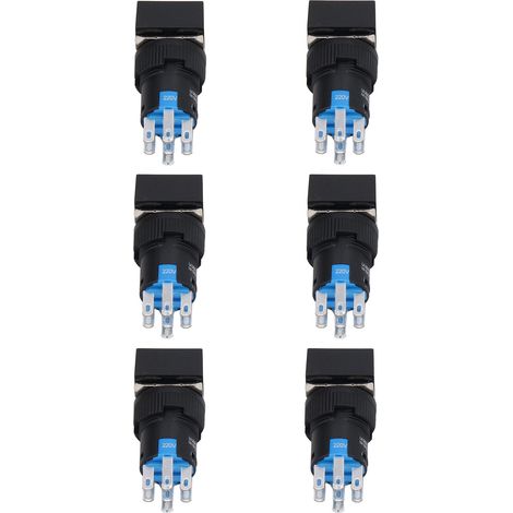 25-teiliges Set selbstverriegelnder Drucktaster (220 V, 5 A) für Industriemaschinen (1/5)