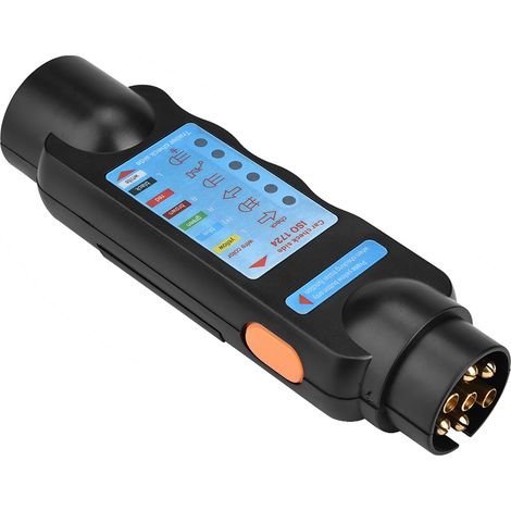 Stromkreisprüfer für 12V 7/13-polige Anhängersteckdose, Beleuchtungskabel, Steckerprüfer für Wohnwagen und Autoanhänger. (1/5)