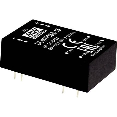 Convertitore mean-well dcwn06b-05 6W 2 uscite