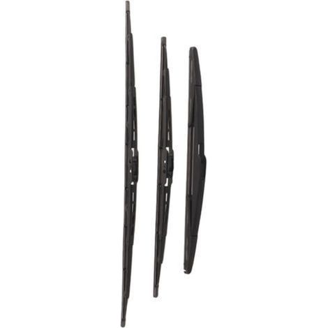 Escobillas limpiaparabrisas delanteras y traseras de 3 piezas para Citroën C3 Mk1 2002-2008 - Escobillas neumáticas para un rendimiento óptimo en cualquier condición climática - YCTZE4ZVUTMA5RD (1/5)