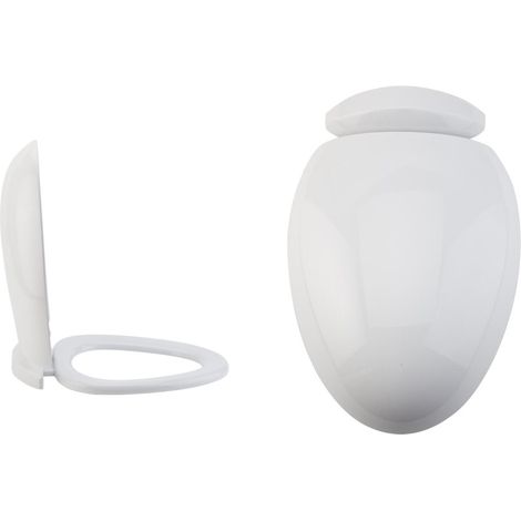 Milano Mellor – White Toilet WC Quick Release Soft Close Seat – 335mm x 450mm