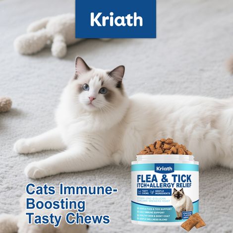 Cat Nutritional Chewable Tablets - Gentle Formula for Cat Comfort and Daily Pet Care - 200g -- BIEMMEDUE (1/5)