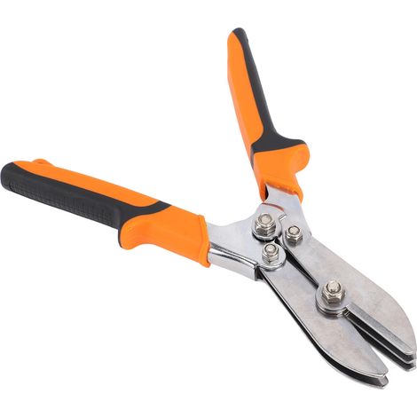 Pinza crimpatrice manuale Aramox, pinza crimpatrice in acciaio a 5 lame per impieghi gravosi per tubi da 24-28 gauge, sistemi HVAC e tubazioni.