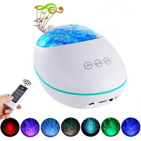 Projecteur de veilleuse avec télécommande musicale et projecteur d'étoiles laser LED (1/5)