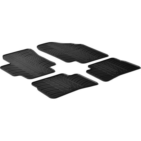 Set tappeti su misura in gomma - compatibile per Hyundai Accent (04/0612/09) - Kia Rio 5p (10/0508/11)