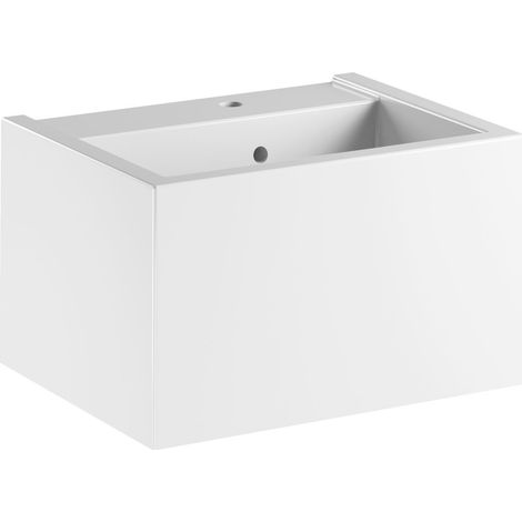 Lavabo KANAAL en céramique 60x46,5cm, blanc (1/2)
