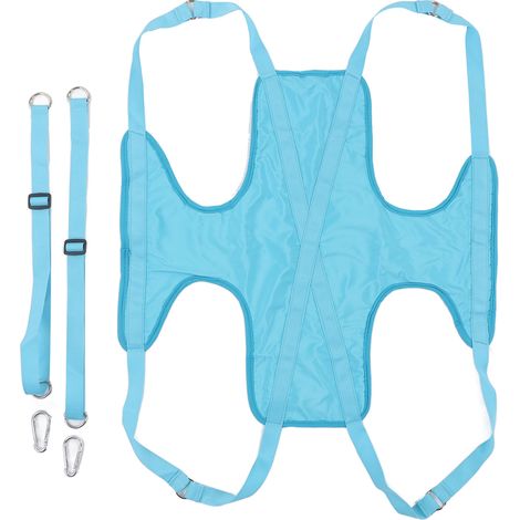 Lot bleu harnais chien petit animal sangle réglable anti-friction hamac toilettage respirant pour petits animaux (1/5)