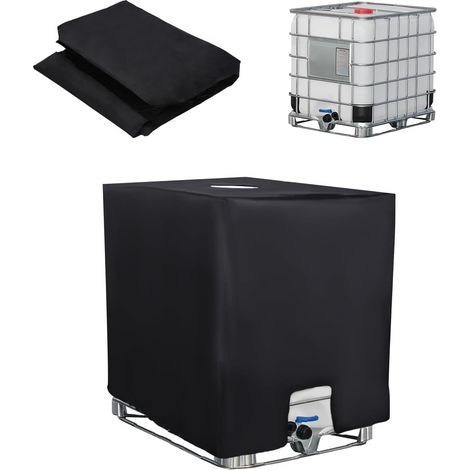 Ikodm – Bâche de protection pour cuve IBC 1000L – Tissu Oxford 210D – Anti-UV, anti-poussière – Dimensions 116 x 100 x 120 cm – Sac de rangement inclus (1/5)