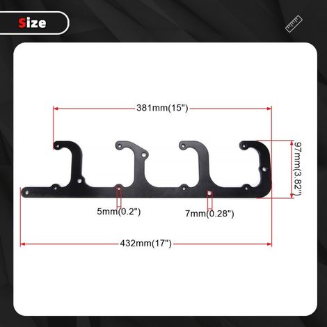 Square coil holder LS, valve cover D581 D514A D510C 551654-510C, black spare part for LSX truck (individual packaging).