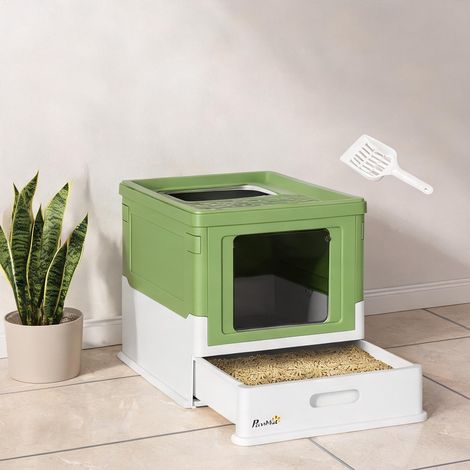 Bac à litière pliable en PP 47,5 x 35,5 x 36,7 cm (1/5)