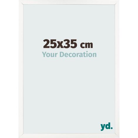 yd. - Cadre photo 25x35 - Blanc Brillant - MDF - Bologna