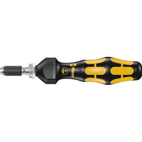 Tournevis dynamométrique réglable avec mandrin à serrage rapide, 0,10-0,34 Nm, Noir/jaune (1/5)