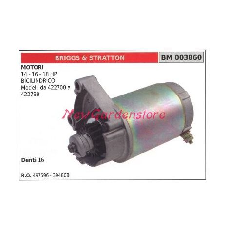 B&S Anlasser 14PS Rasentraktor Rasenmäher Mäher 003860