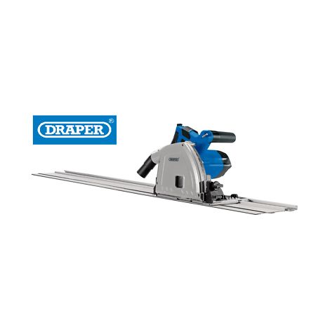 DRAPER PLUNGE TRACK SAW 1200W 165MM CIRCULAR WITH RAIL HEAVY DUTY WARRANTY 57341