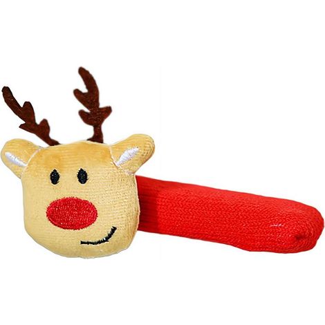 Gaine Pour Poignée De Porte - Rouge - En Tissu Élastique - Décoration De Noël - 1 Pièce (1/5)