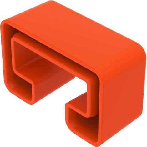 OBO Bettermann Tapa de protección para carril de perfil MS5030 55x25mm Polietileno naranja pastel RAL 2003, 1124563