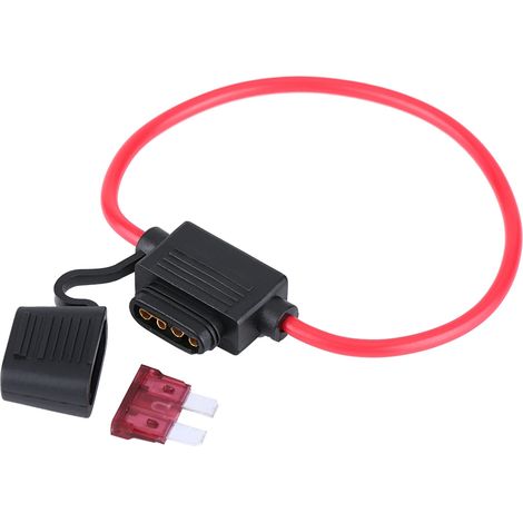 10 Stück Standard-Flachsicherungshalter 12V 40A für Auto und Motorrad
