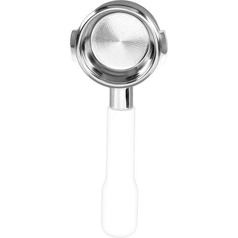 Porte-filtre à café 58 mm E61 à filtre monocouche, sans fond, pour la maison et les cafés, en plastique blanc C2 (1/5)