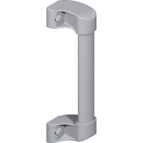 La Croisee Ds – Poignée de fenêtre coulissante en aluminium gris alu – Hauteur 203 mm – Entraxe 170 mm – Pour châssis coulissants (1/2)