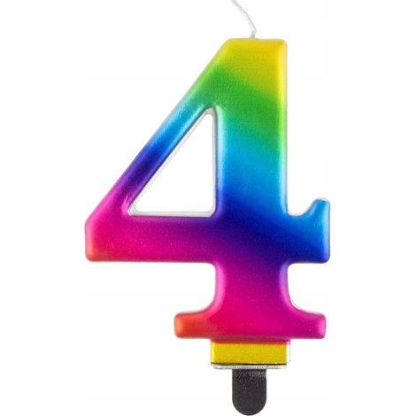 Candela numero 4, Galaxy, 8,0 cm, 1 pz.
