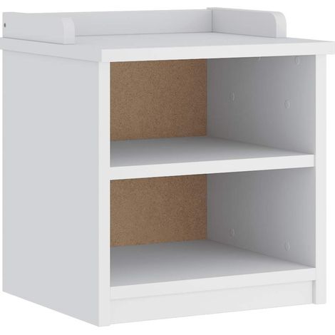 Banc de couloir SANDNES blanc 45x40x50 cm bois de pin massif CFW322001 (1/5)