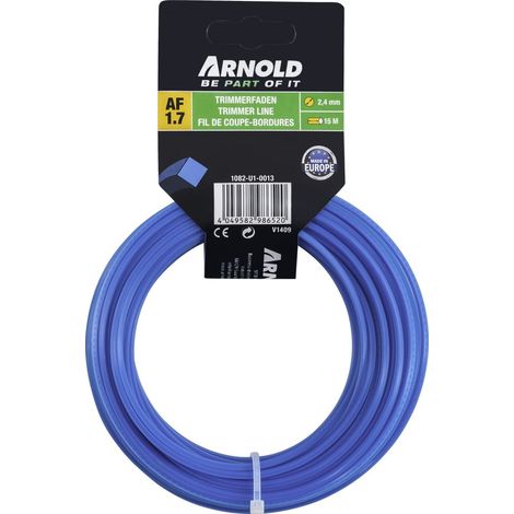 2,4 mm × 15 m quadratischer Trimmerfaden aus Nylon ARNOLD
