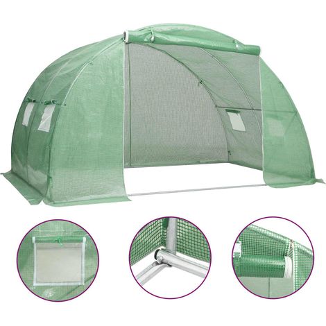 Gewächshaus 8 m² 2x4x2 m