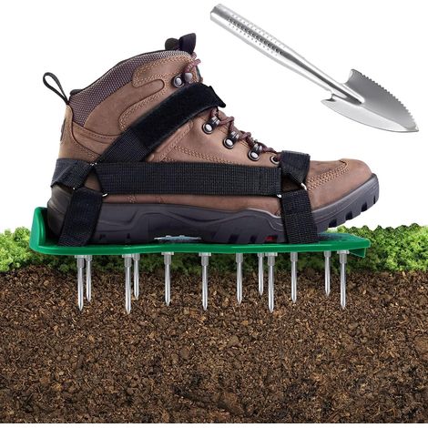 Sandalias aireadoras de césped, zapatos para césped, ventiladores de césped, escarificadores de césped, clavos para escarificadores de césped, zapatos para su césped (1/5)