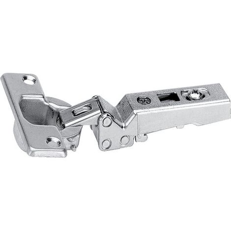 Charnières invisibles 125° à visser - Intermat 9944 W45 - boîtier à visser - entraxe 52 mm - coudure 10 mm - HETTICH