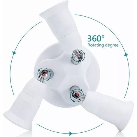 Universeller E27-Adapter für Lampenfassungen, E27 auf E27-Fassung, Weitbereichsspannung, energiesparender Konverter, weltweit kompatibel. (1/5)