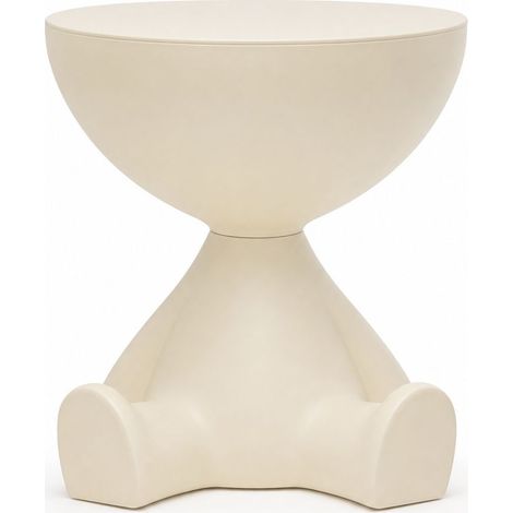 Table d'appoint ronde Maison 41cm de hauteur plateau 37cm design créatif couleur crème blanc gris noir rose pour salon chambre (1/4)