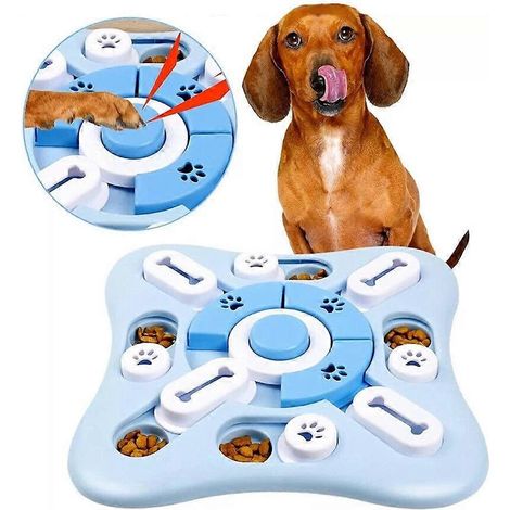 Jeu de puzzle interactif pour chien, jouet d'intelligence avec friandises et aliments, pour la stimulation mentale du chien ( ) (1/4)