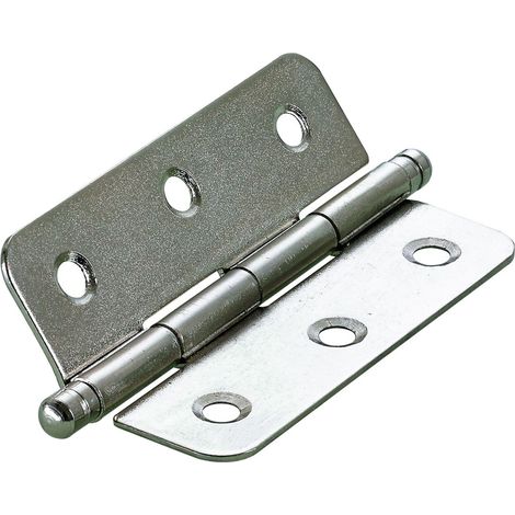 Hettich Zierscharnier Stahl, vernickelt, 60 x 40 mm, 1 Stück Klappscharnier