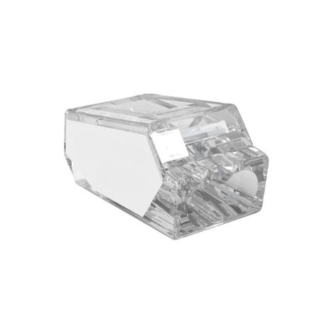 Borne de raccordement pour câbles rigides 2x 0,5-2,5mm2 Blanc EDO Technic (1/4)