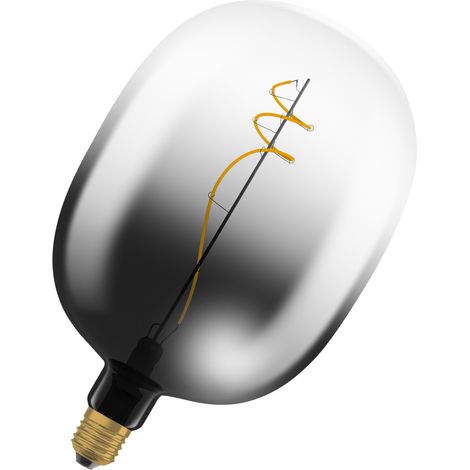 OSRAM Vintage 1906 Big Oval Ampoule LED, lumière blanc chaud, 4,5W, 150lm, douille E27, design fumé, 170 mm, CRI 80, 1800K.